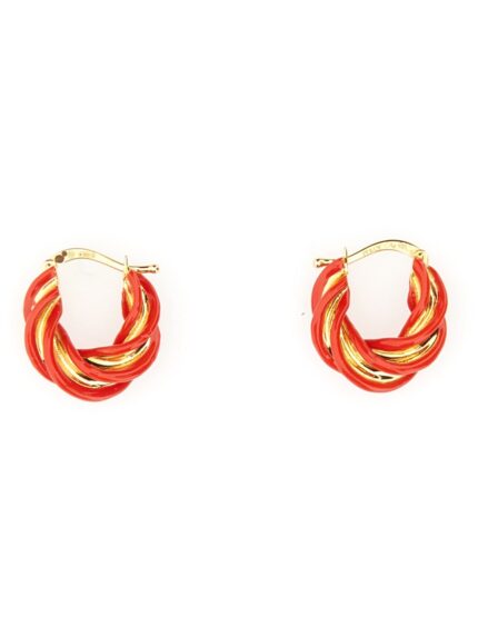 Bottega Veneta PILLAR HOOP EARRINGS