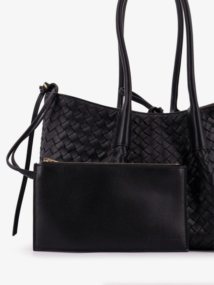 Bottega Veneta Pinacoteca Leather Handbag With Intrecciato Motif