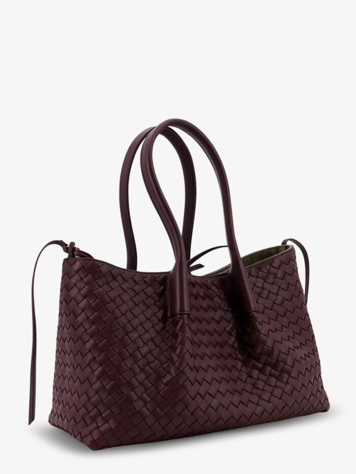 Bottega Veneta Pinacoteca Leather Handbag With Intrecciato Motif