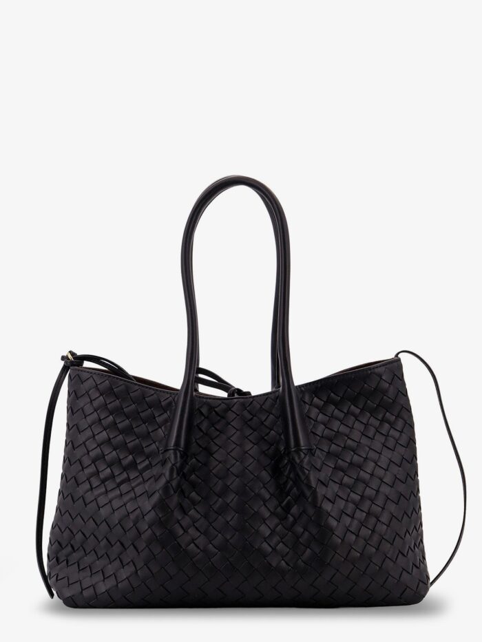 Bottega Veneta Pinacoteca Leather Handbag With Intrecciato Motif