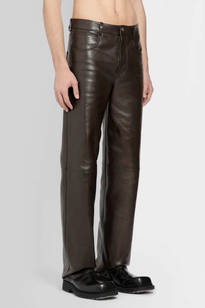 BOTTEGA VENETA Polished Leather Trousers