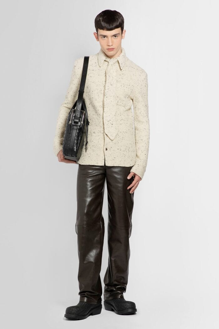 BOTTEGA VENETA Polished Leather Trousers