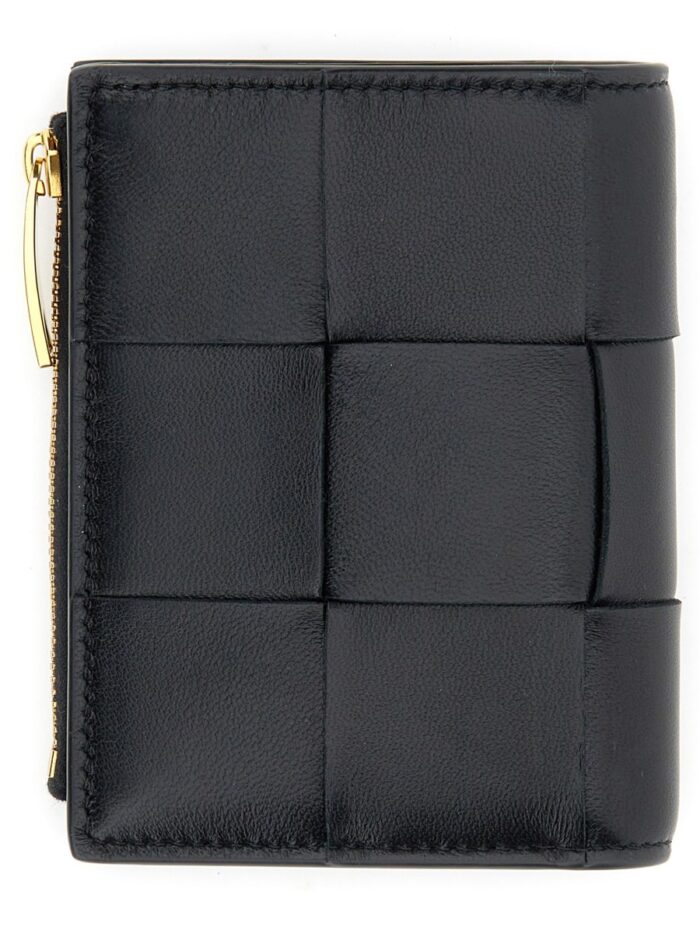 Bottega Veneta PORTAFOGLIO BI-FOLD CON ZIP SMALL