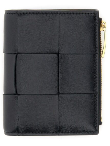 Bottega Veneta PORTAFOGLIO BI-FOLD CON ZIP SMALL