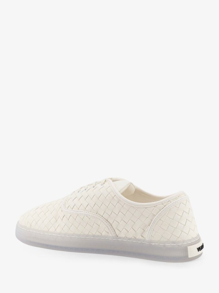 Bottega Veneta Serena Leather Sneakers With Woven Effect