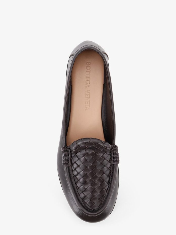 Bottega Veneta Silenzio Leather Loafers With Intrecciato Motif