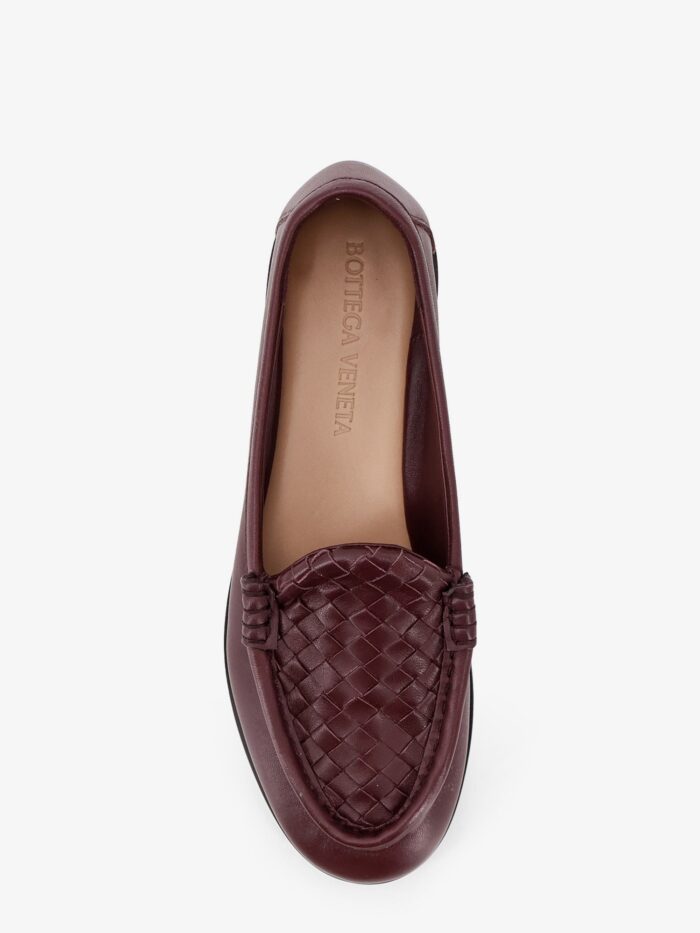 Bottega Veneta Silenzio Leather Loafers With Intrecciato Pattern