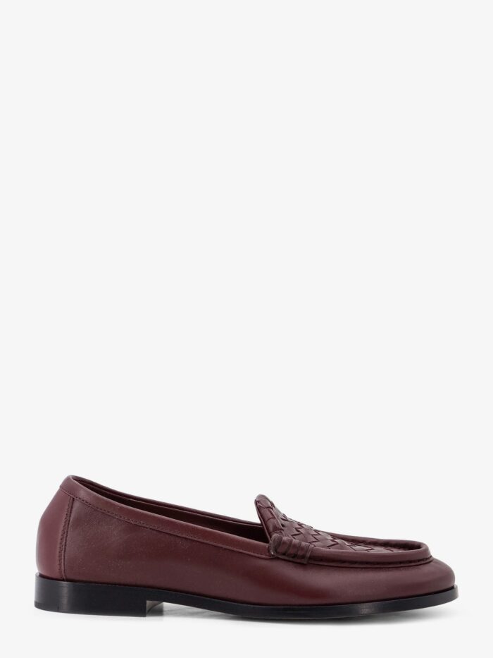bottega veneta silenzio leather loafers with intrecciato pattern Bottega Veneta Silenzio Leather Loafers With Intrecciato Pattern