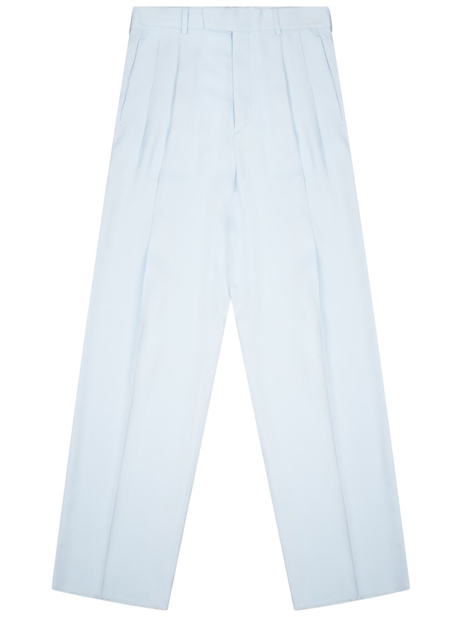 Bottega Veneta SILK BLEND TAILORED PANTS