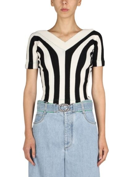 Bottega Veneta STRIPED PATTERN TOP