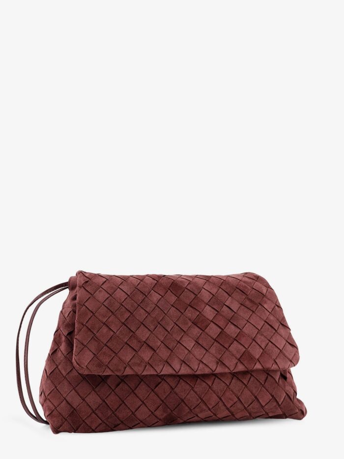 Bottega Veneta Suede Giorno Crossbody Bag With Intrecciato Motif