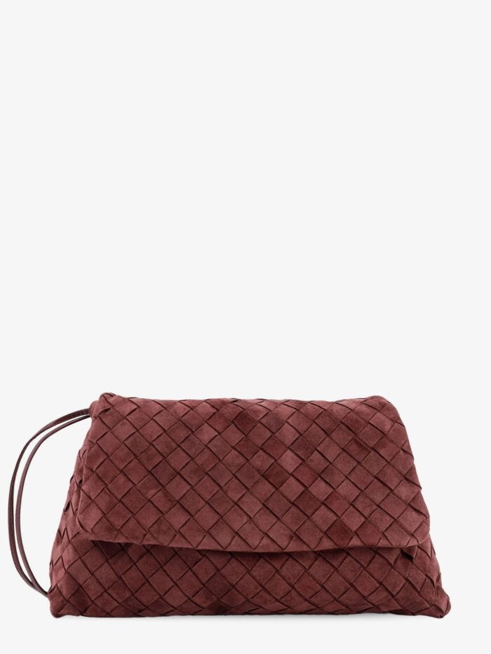 Bottega Veneta Suede Giorno Crossbody Bag With Intrecciato Motif
