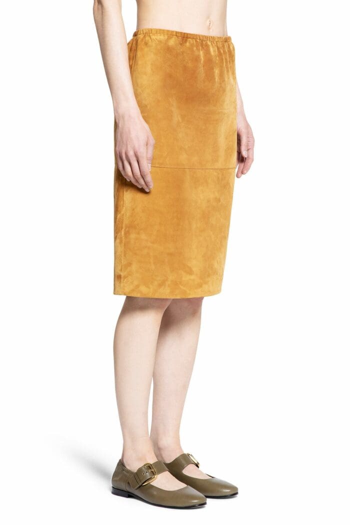 BOTTEGA VENETA Suede Pencil Skirt