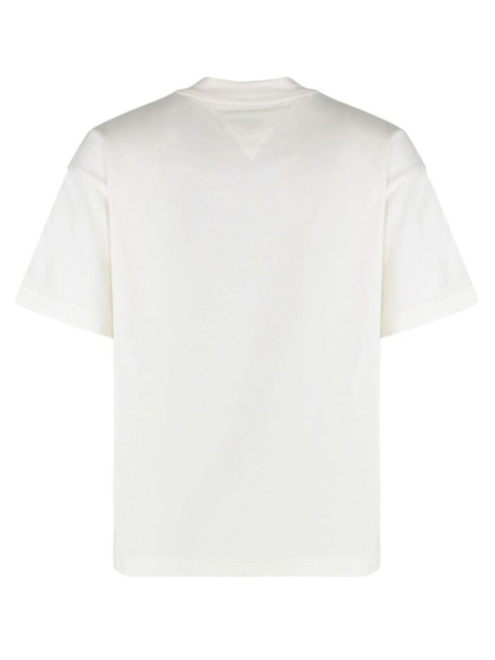 Bottega Veneta T-SHIRT WITH LEATHER DETAIL