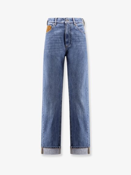 Bottega Veneta Turned Up Jeans With Straight Leg