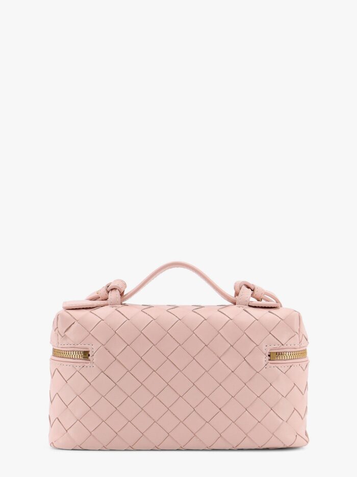Bottega Veneta Vanity Case Leather Bag With Intrecciato Iconic Motif