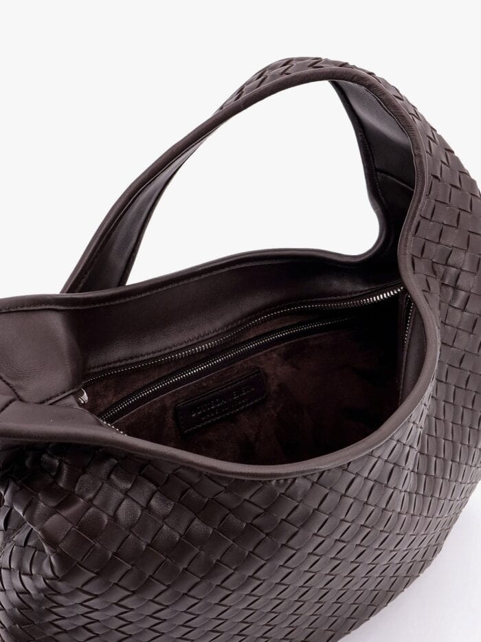 Bottega Veneta Veneto Leather Crosss-body Bag With Intrecciato Motif