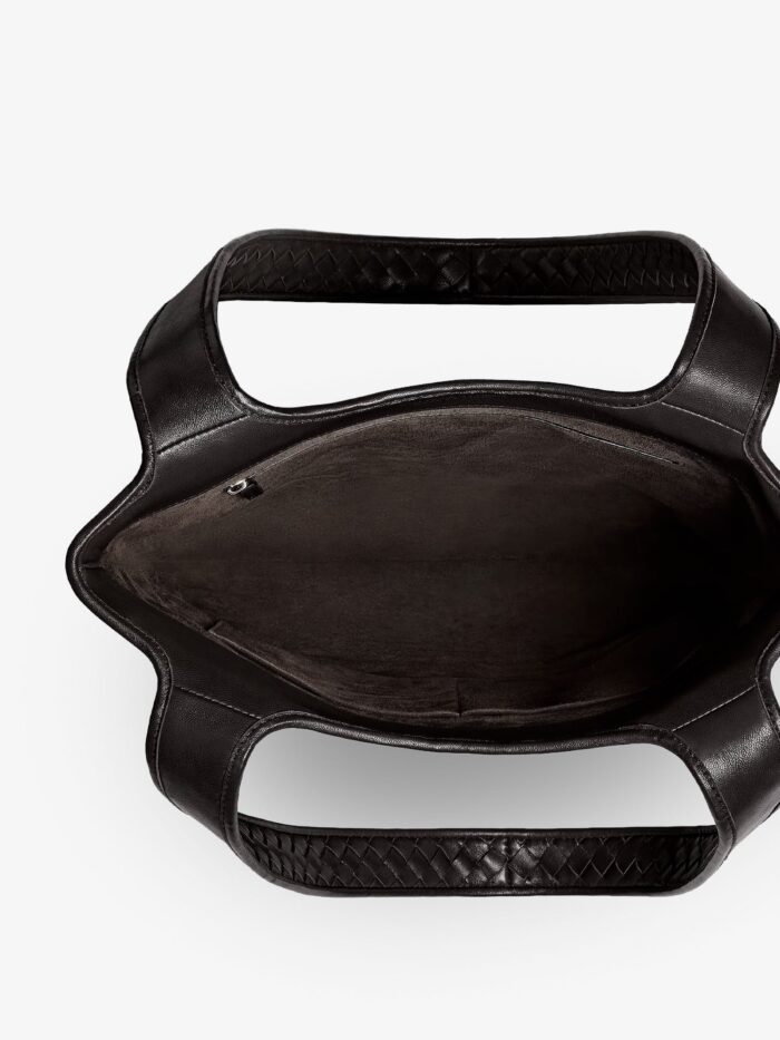 Bottega Veneta Veneto Leather Shoulder Bag With Intrecciato Motif