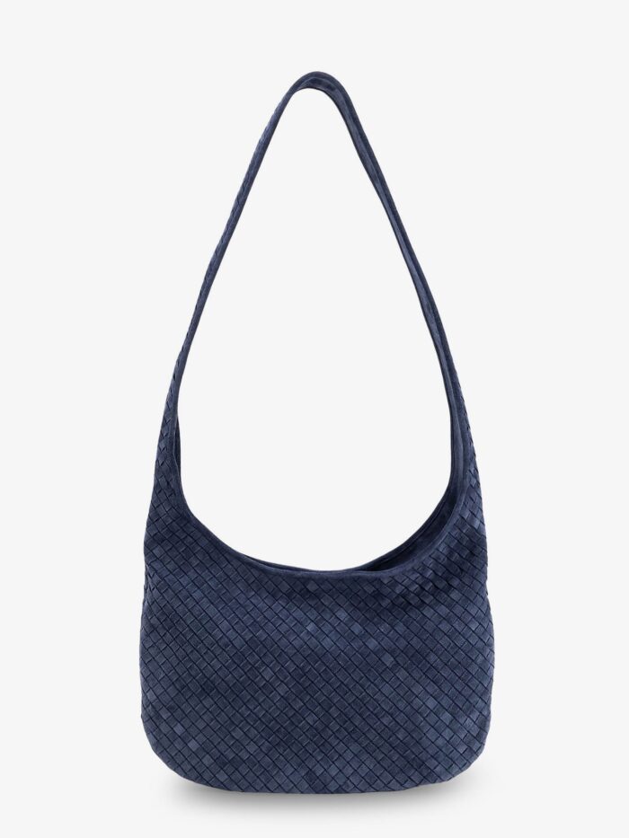 Bottega Veneta Veneto Suede Crossbody Bag With Intrecciato Motif