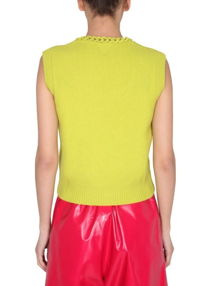 Bottega Veneta VEST WITH CROCHET CHAIN