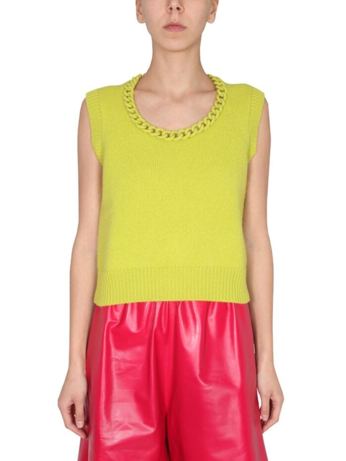 Bottega Veneta VEST WITH CROCHET CHAIN