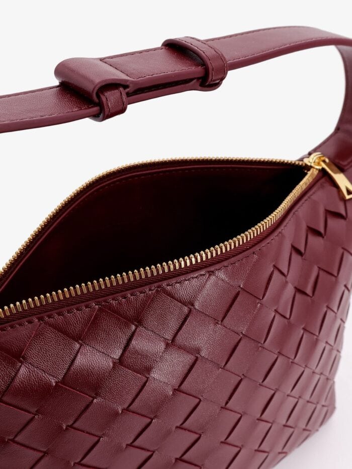 Bottega Veneta Wallace Leather Shoulder Bag With Intrecciato Motif