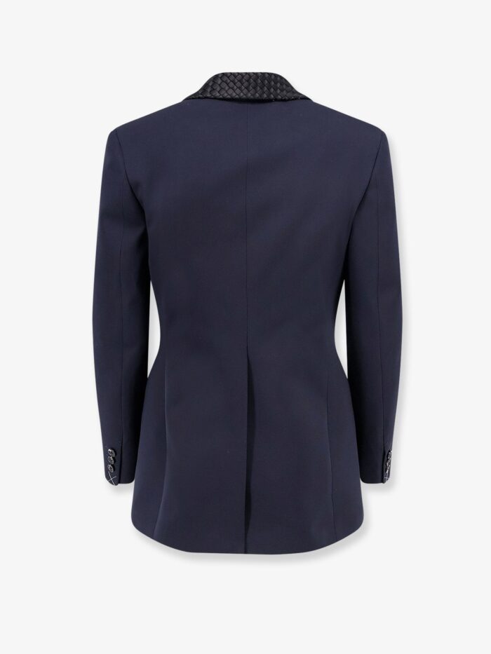 Bottega Veneta Wool Blazer With Intrecciato Detail