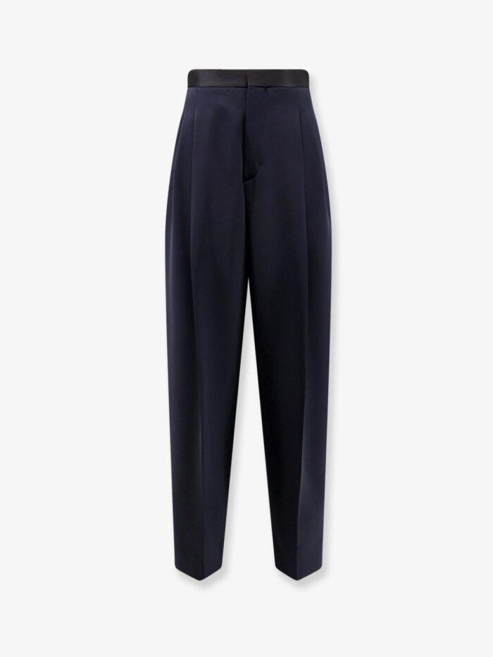Bottega Veneta Wool Trousers With Satin Waistband