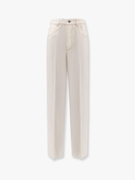 Bottega Veneta Wool Wide Leg Trouser