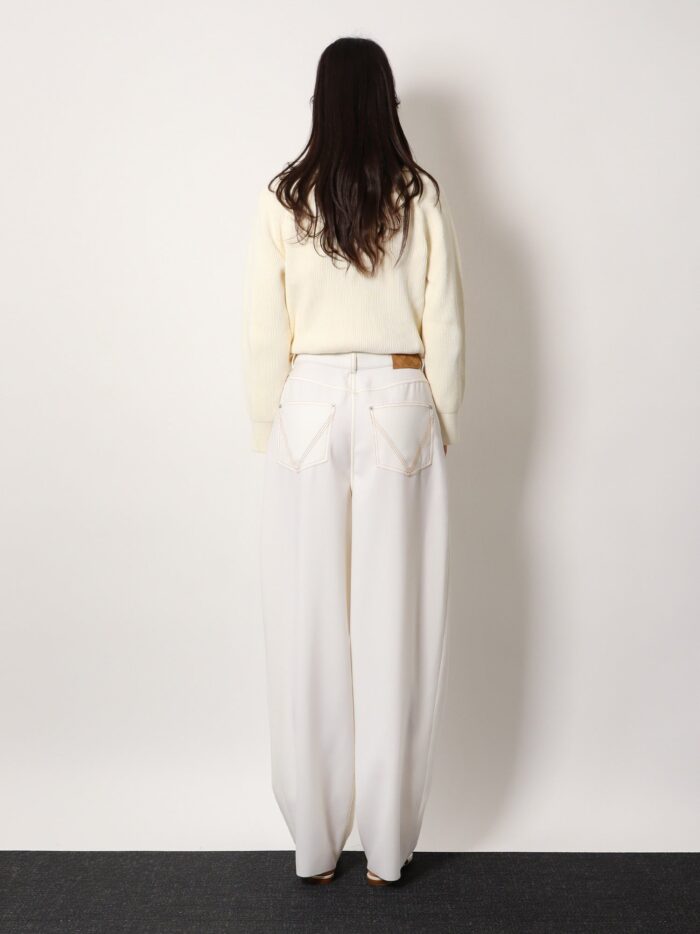Bottega Veneta Wool Wide Leg Trouser
