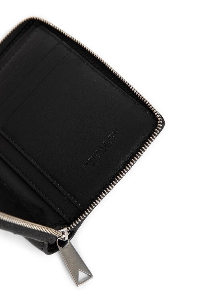 BOTTEGA VENETA Zip Around Intrecciato Leather Wallet