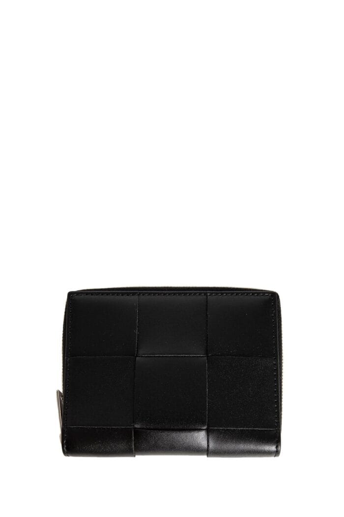 BOTTEGA VENETA Zip Around Intrecciato Leather Wallet