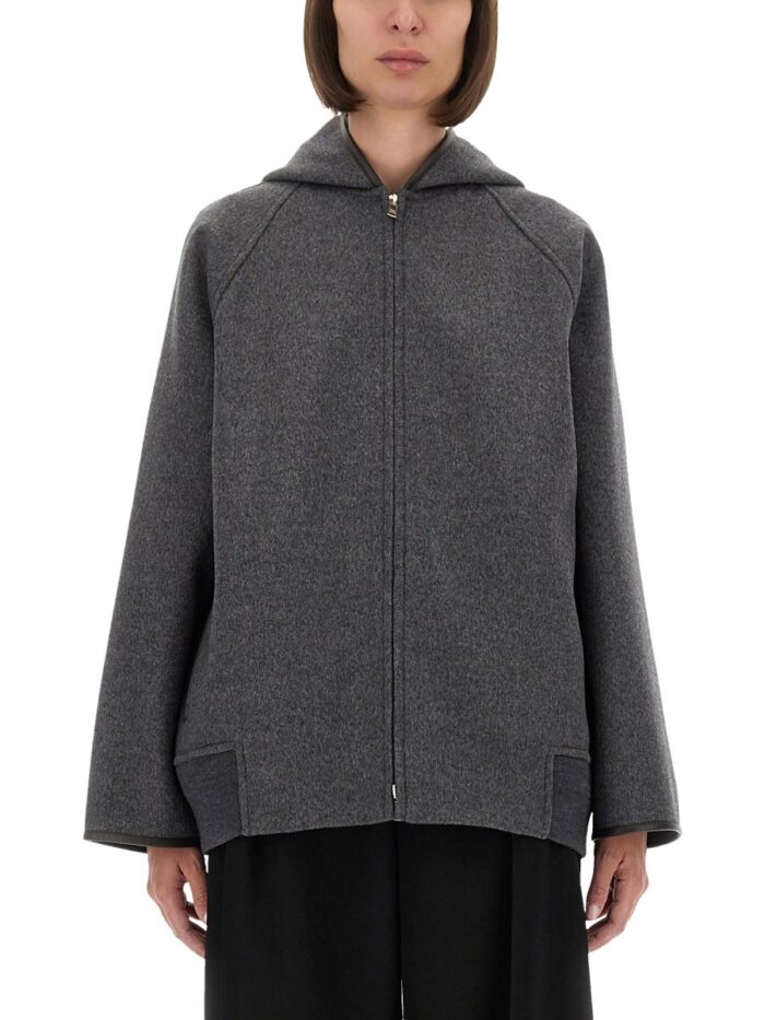 bottega veneta zippered wool jacket Bottega Veneta ZIPPERED WOOL JACKET