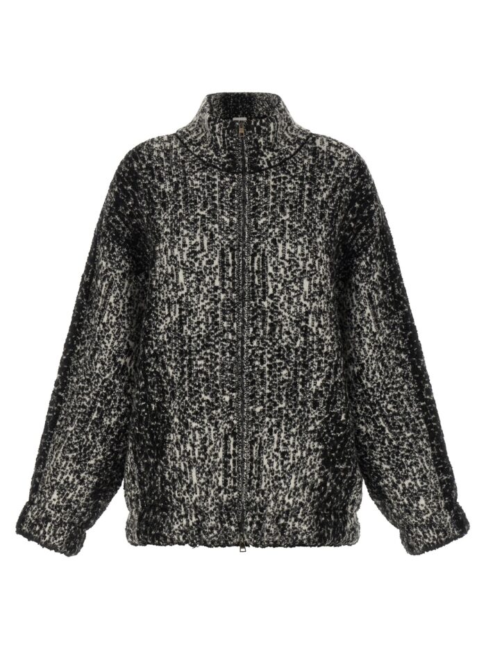 nude bouclé bomber jacket NUDE Bouclé Bomber Jacket