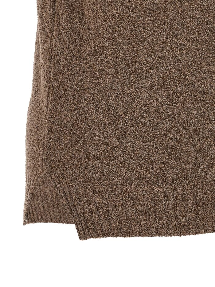 MA'RY'YA Bouclé Cotton Polo Shirt
