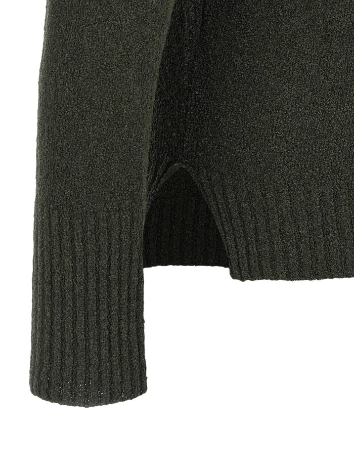 MA'RY'YA Bouclé Cotton Polo Shirt
