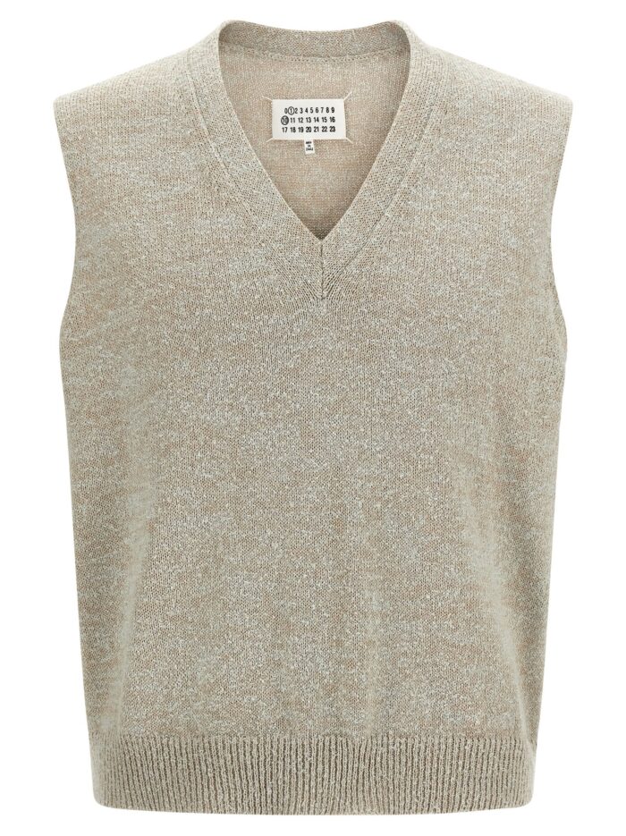 maison margiela bouclé knit vest Maison Margiela Bouclé Knit Vest