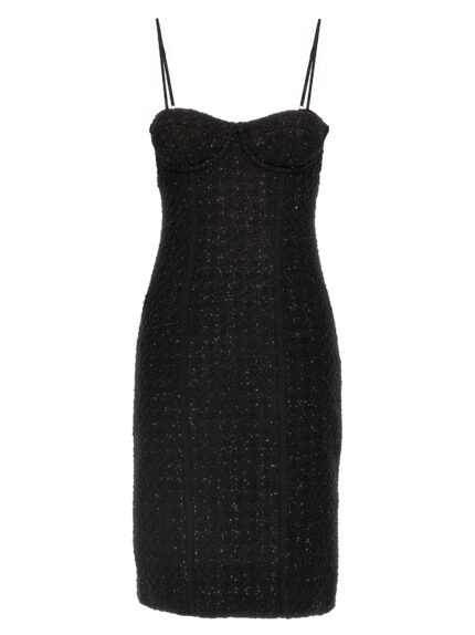 ROTATE BIRGER CHRISTENSEN Bouclé Midi Dress