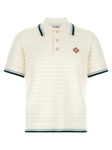 CASABLANCA Bouclé Polo Shirt