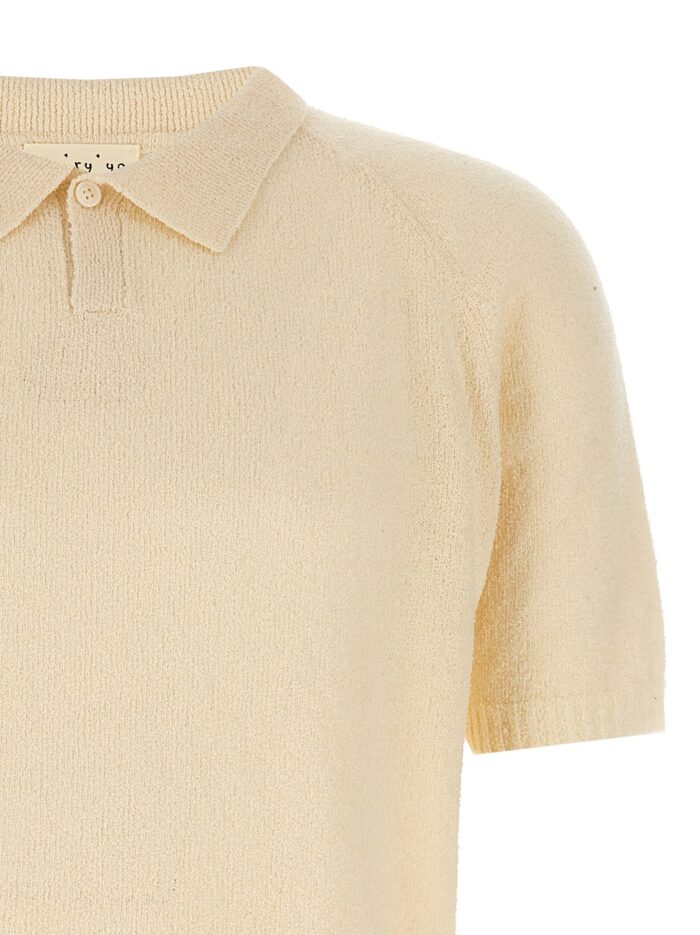MA'RY'YA Bouclé Polo Shirt