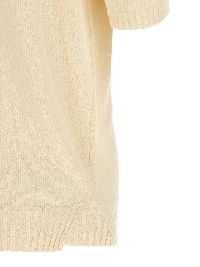 MA'RY'YA Bouclé Polo Shirt