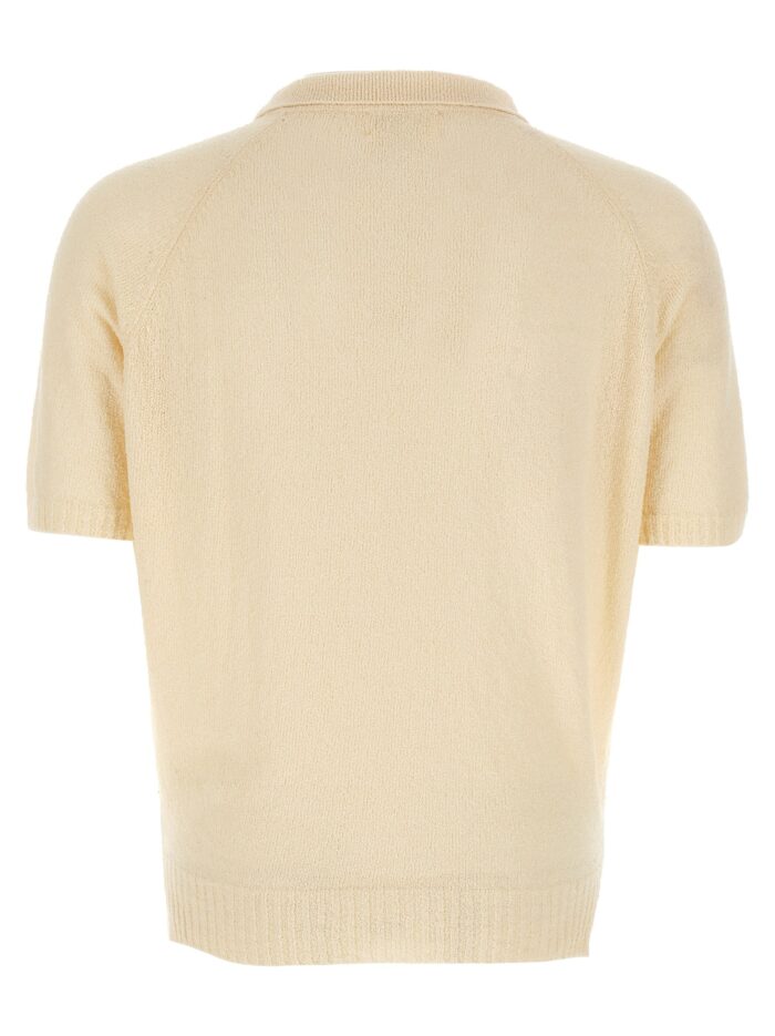 MA'RY'YA Bouclé Polo Shirt