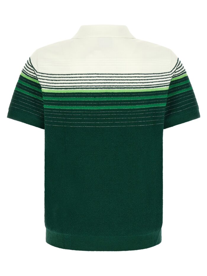 CASABLANCA 'Bouclé Stripes' Polo Shirt
