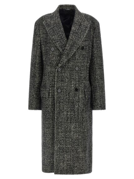 Dolce & Gabbana Bouclé Wool Coat