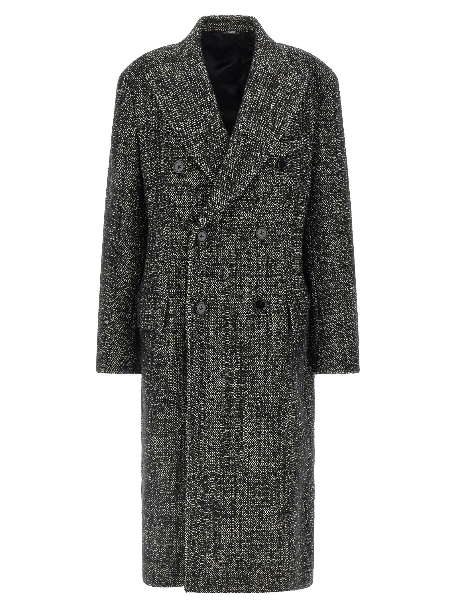 Dolce & Gabbana Bouclé Wool Coat