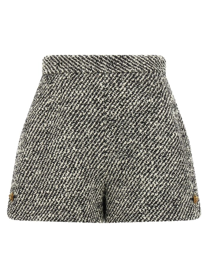 versace bouclé wool shorts Versace Bouclé Wool Shorts