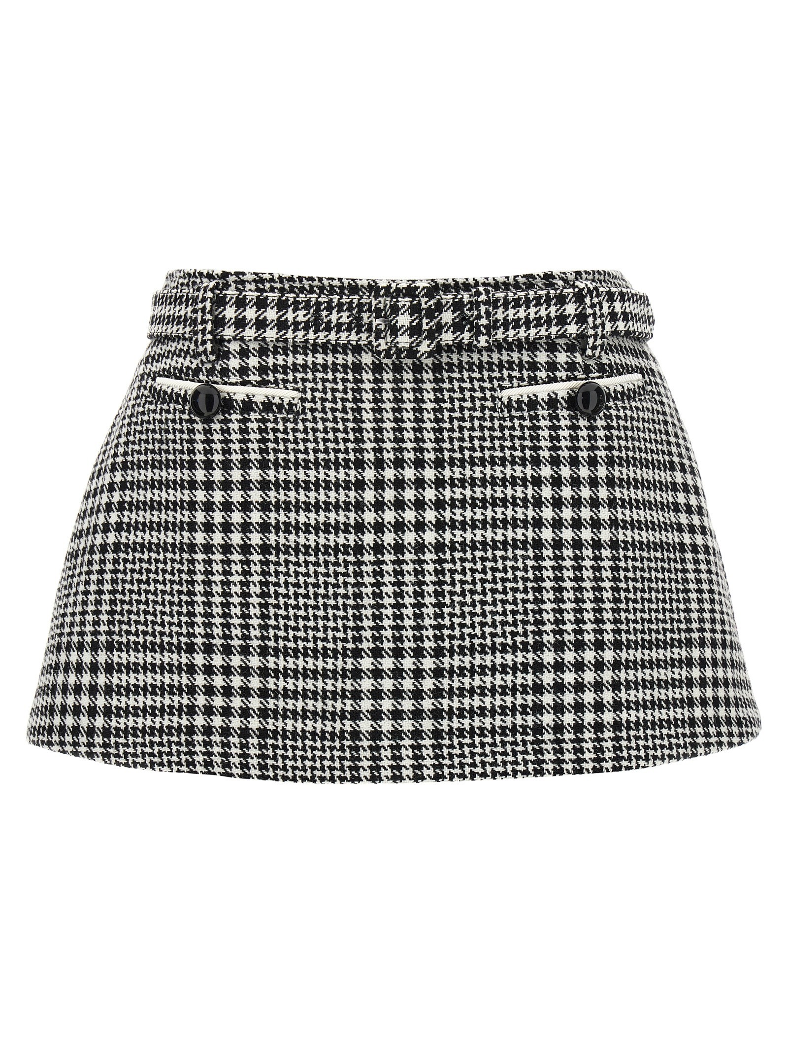 SELF PORTRAIT Bouclé Wool Skort