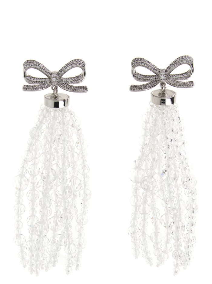 SELF PORTRAIT 'Bow Beaded Waterfall' Earrings