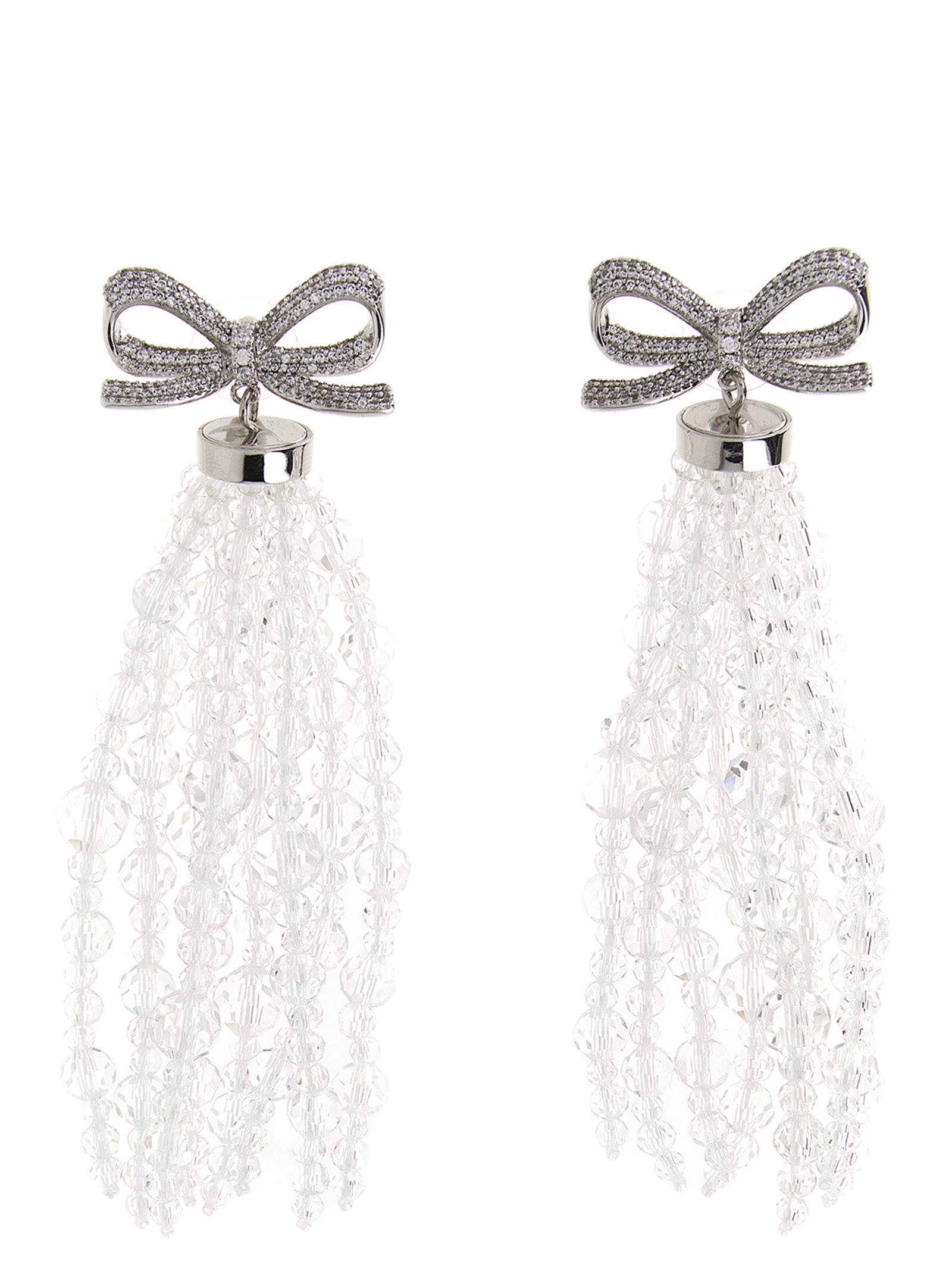 SELF PORTRAIT 'Bow Beaded Waterfall' Earrings