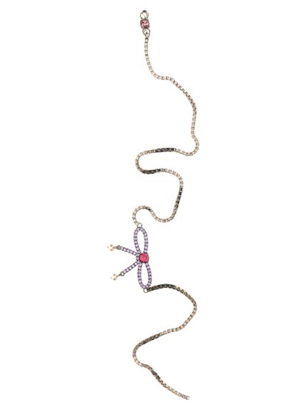 Dsquared2 Bow Crystal Long Earrings